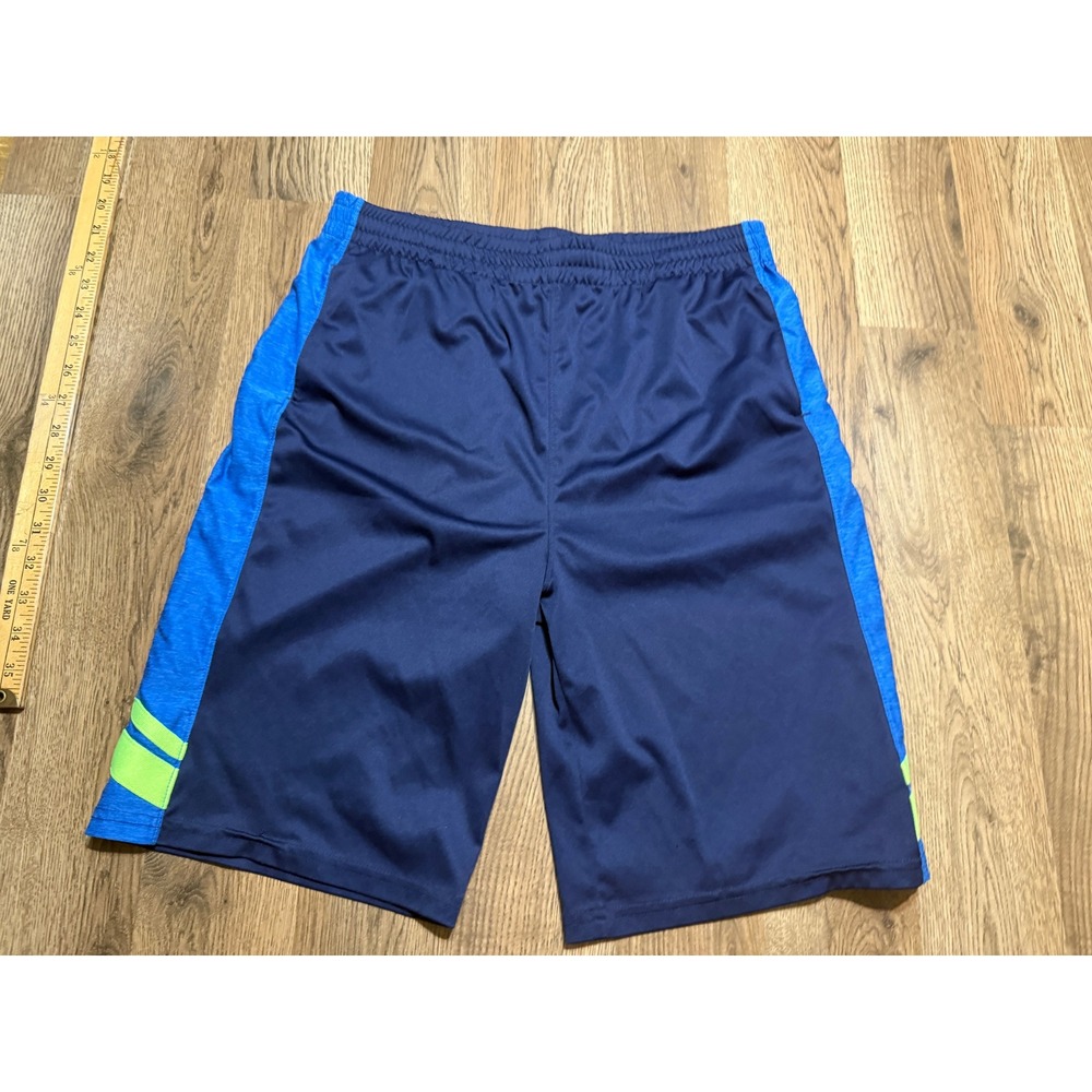 Lands' End Shorts Size XL 18-20 Blue Athletic Shorts Side Stripe Drawstring
